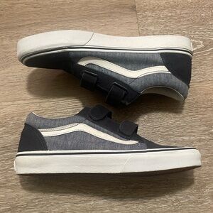 Navy Blue Velcro Vans